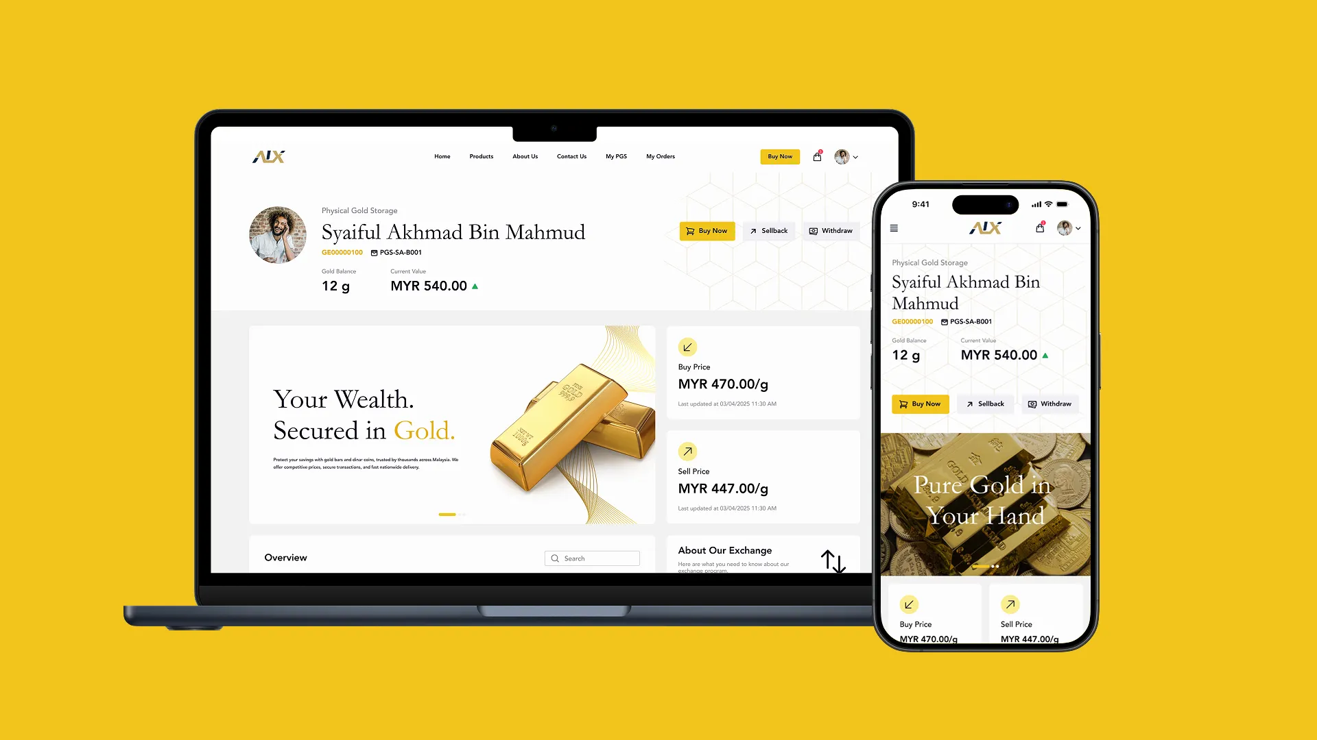 Geminus Gold online gold trading platform