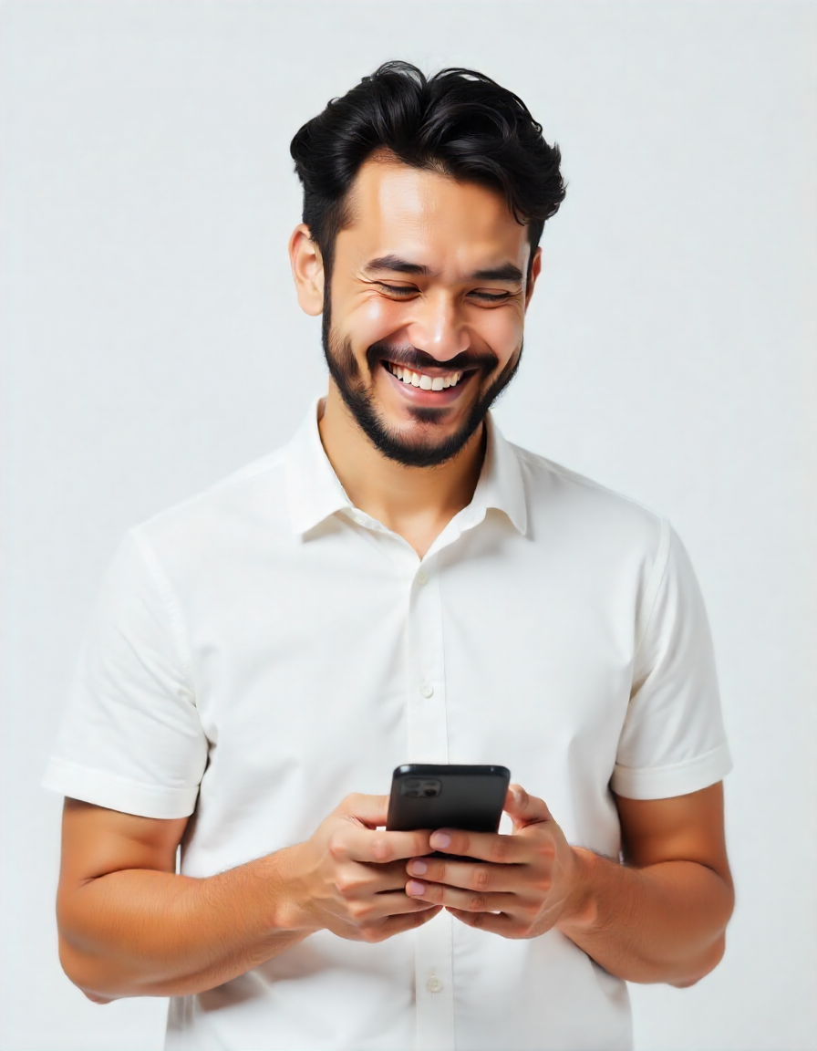 A Malaysian customer is happy with the service A Malaysian customer is happy with the service